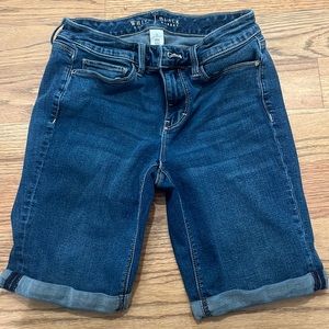 White House Black Market Bermuda long Jean shorts